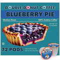 Double Donut Blueberry Pie Coffee Pods, Medium Roast - 72 Cups