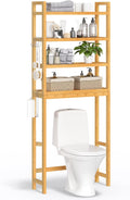 Over The Toilet Storage 4-Tier Organizer - Space-Saving Bathroom Shelf