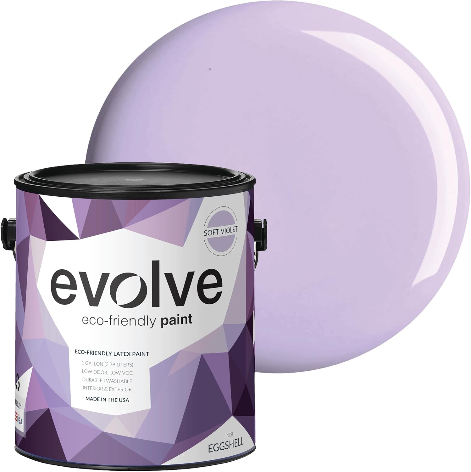 EVOLVE Paint & Primer: Eco-Friendly Low Sheen Soft Violet 1-Gallon