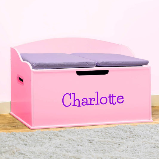 DIBSIES Personalized Creative Wonders Toy Box for Girls