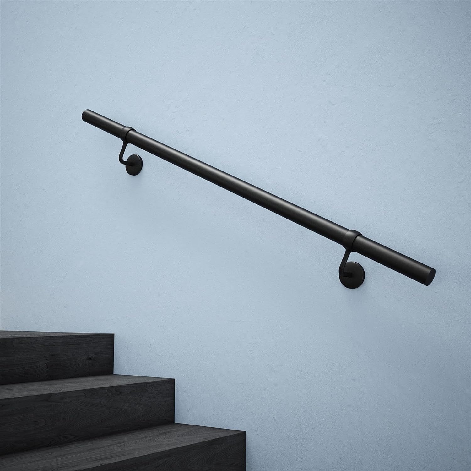 ROTHLEY Pipe Stair Handrail - 3Ft Metal Staircase Railing