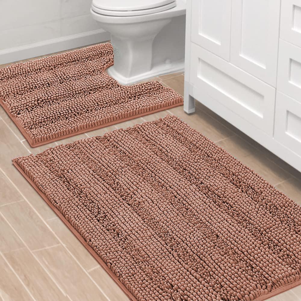 H.VERSAILTEX Bathroom Rugs Set - Ultra Thick Non Slip Mats