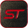 ST Hitch Cover Custom Made for Explorer/Edge 2 in Receiver - Red