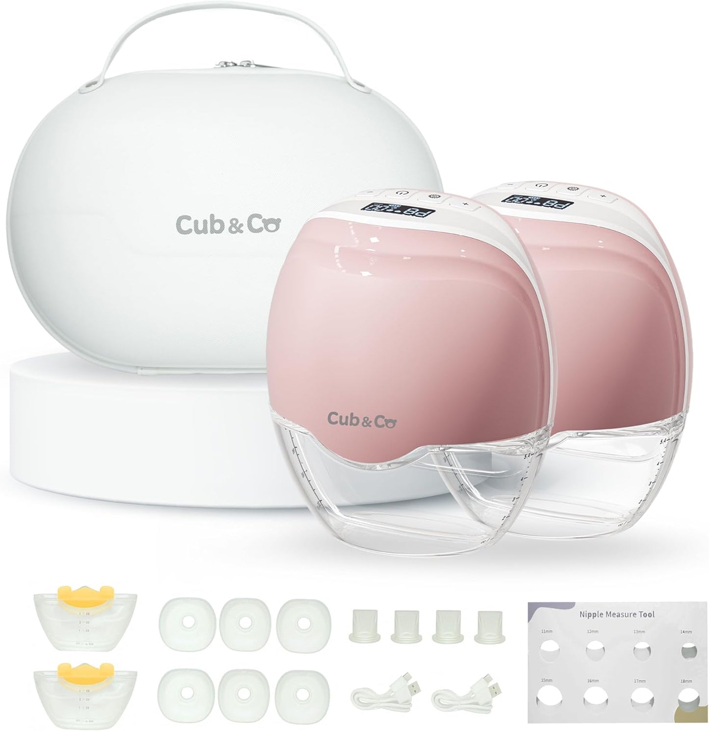 Wearable Hands-Free Breast Pump with Multiple Suction Modes