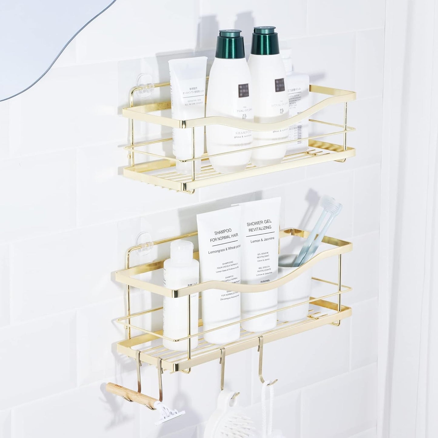 KINCMAX Shower Caddy Organizer - Rustproof Stainless Steel Shelf