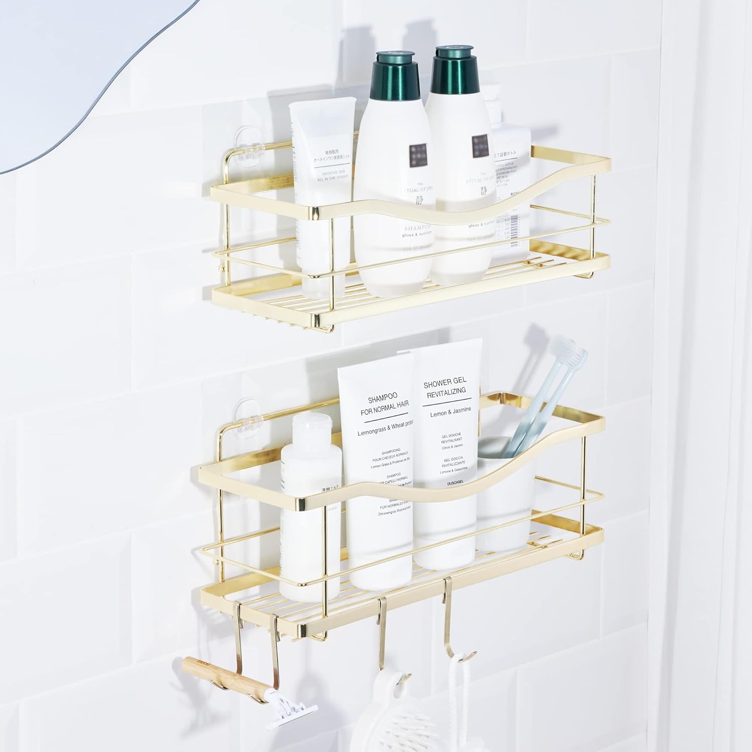KINCMAX Shower Caddy Organizer - Rustproof Stainless Steel Shelf