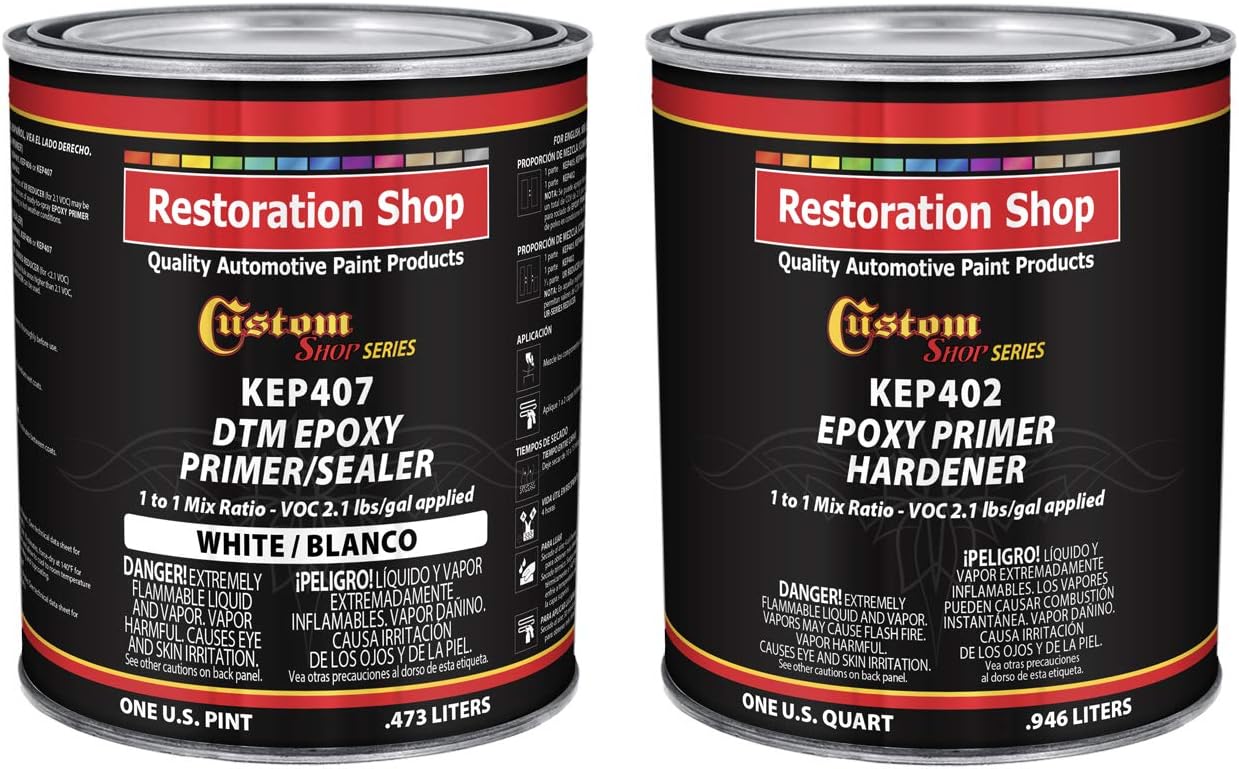 Custom Shop White Epoxy Primer Sealer for Automotive Use