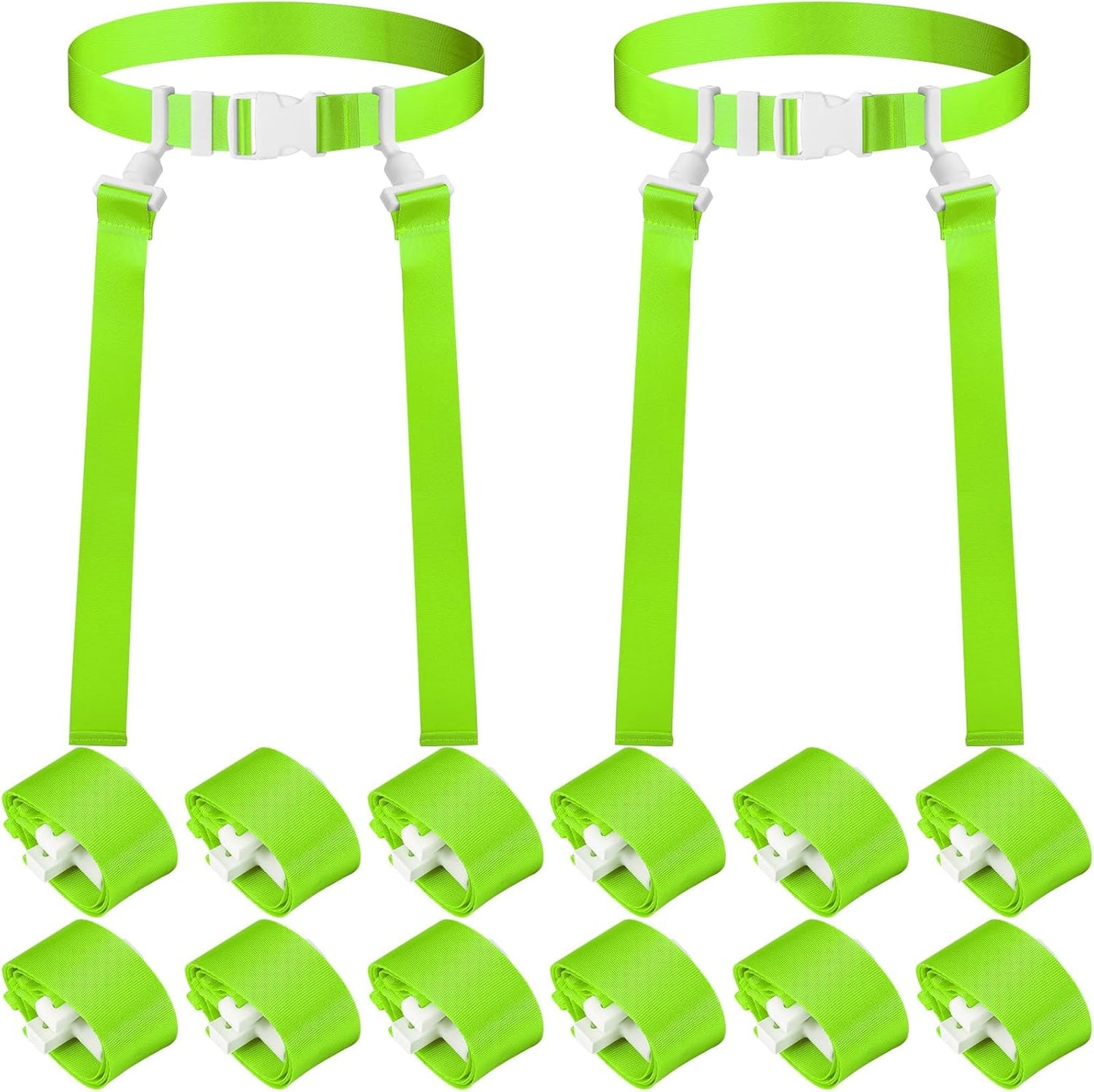 Peryiter Adjustable Flag Football Belts and Flags for All Ages