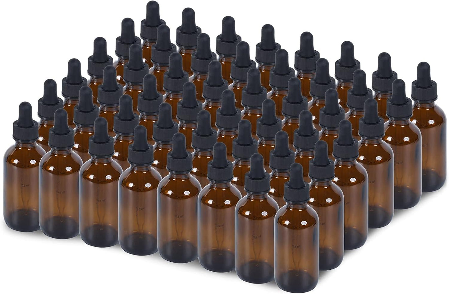 2 oz Dropper Bottle 48 Pack for Essential Oils and Perfumes