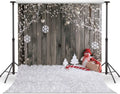 8x8FT Christmas Backdrop Snow Floor Photo Background - Lifelike