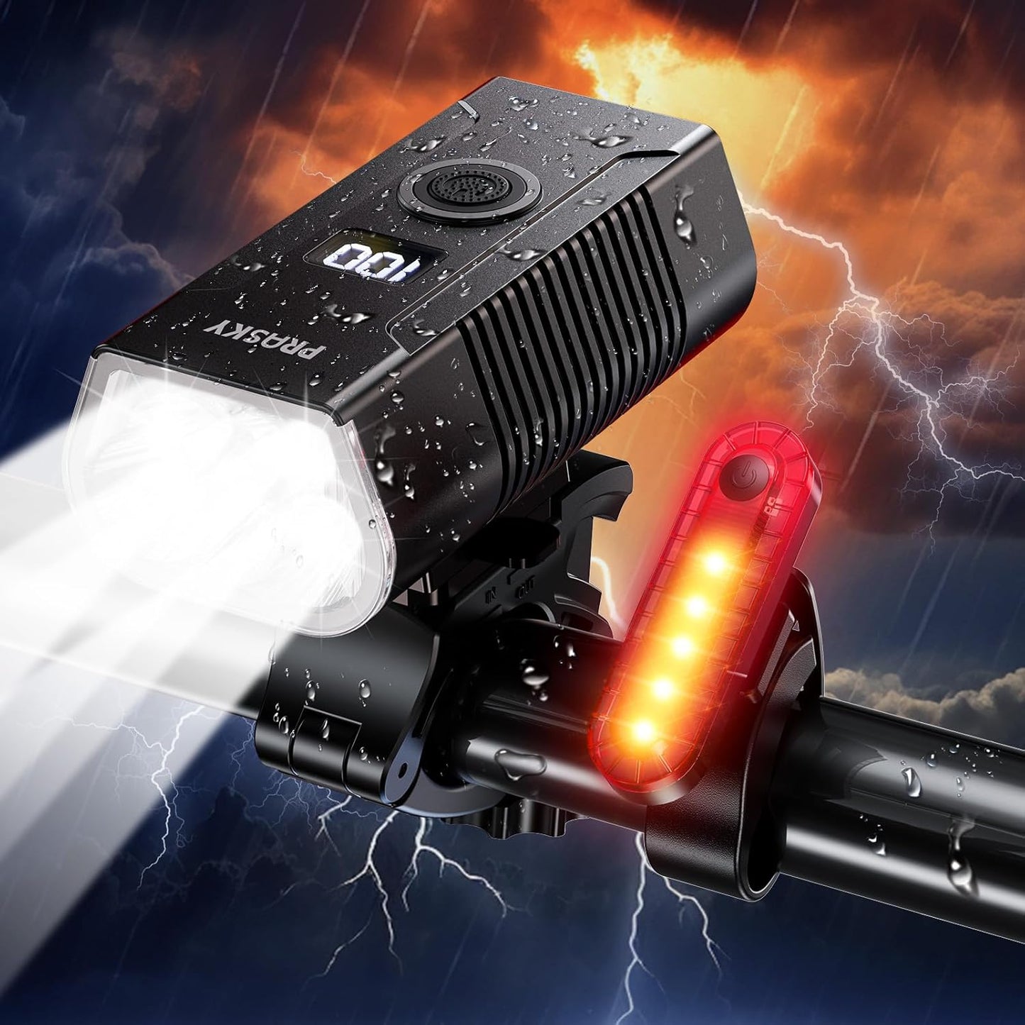 USB-C Rechargeable Bike Lights for Night Riding Safety