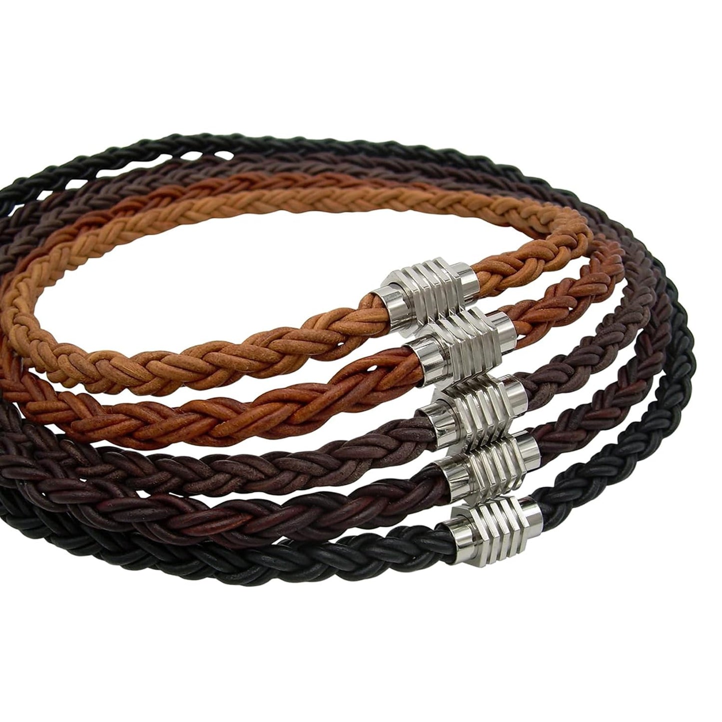 Thick Handmade Choker Necklace for Men - Premium Leather Style