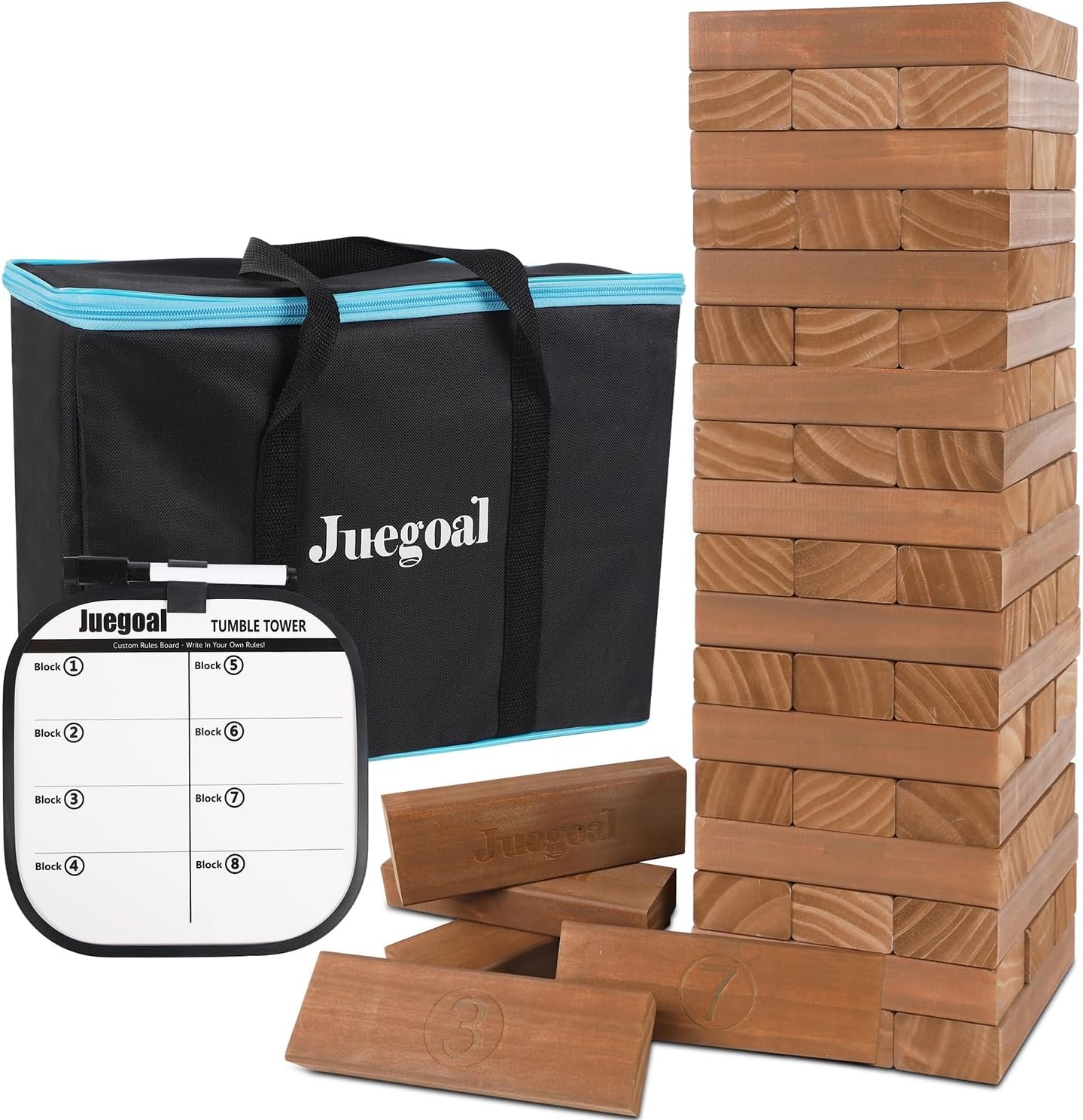 Juegoal Giant Tumble Tower Game for Family Fun and Parties