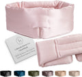 Silk Sleep Mask Full Blackout for Side Sleepers - Weighted Comfort