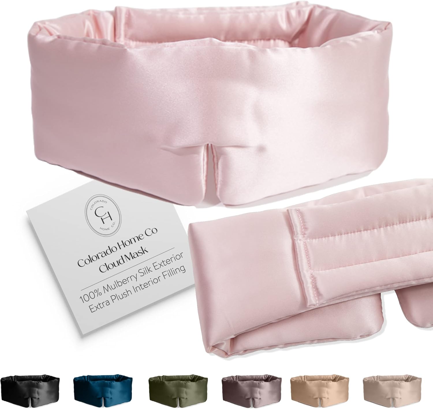 Adjustable Silk Sleep Mask for Side Sleepers - Cloud Comfort