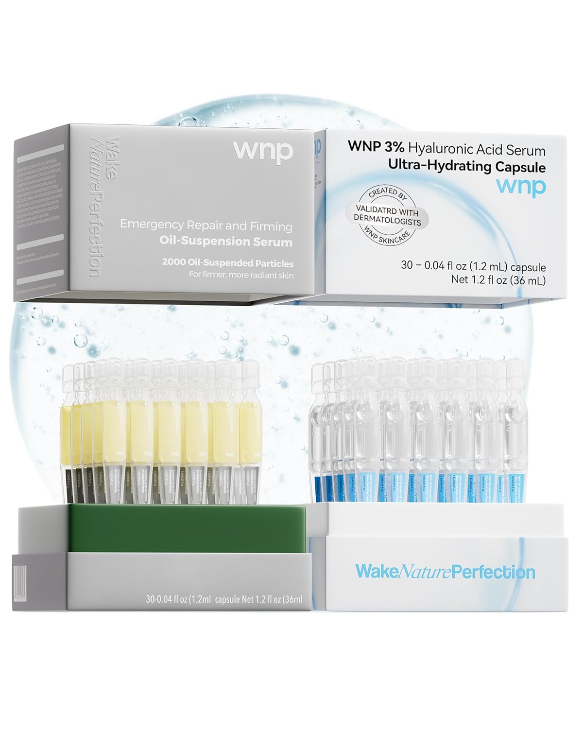 WNP Ultra Hydrating Serum Set for Intense Skin Repair and Firming