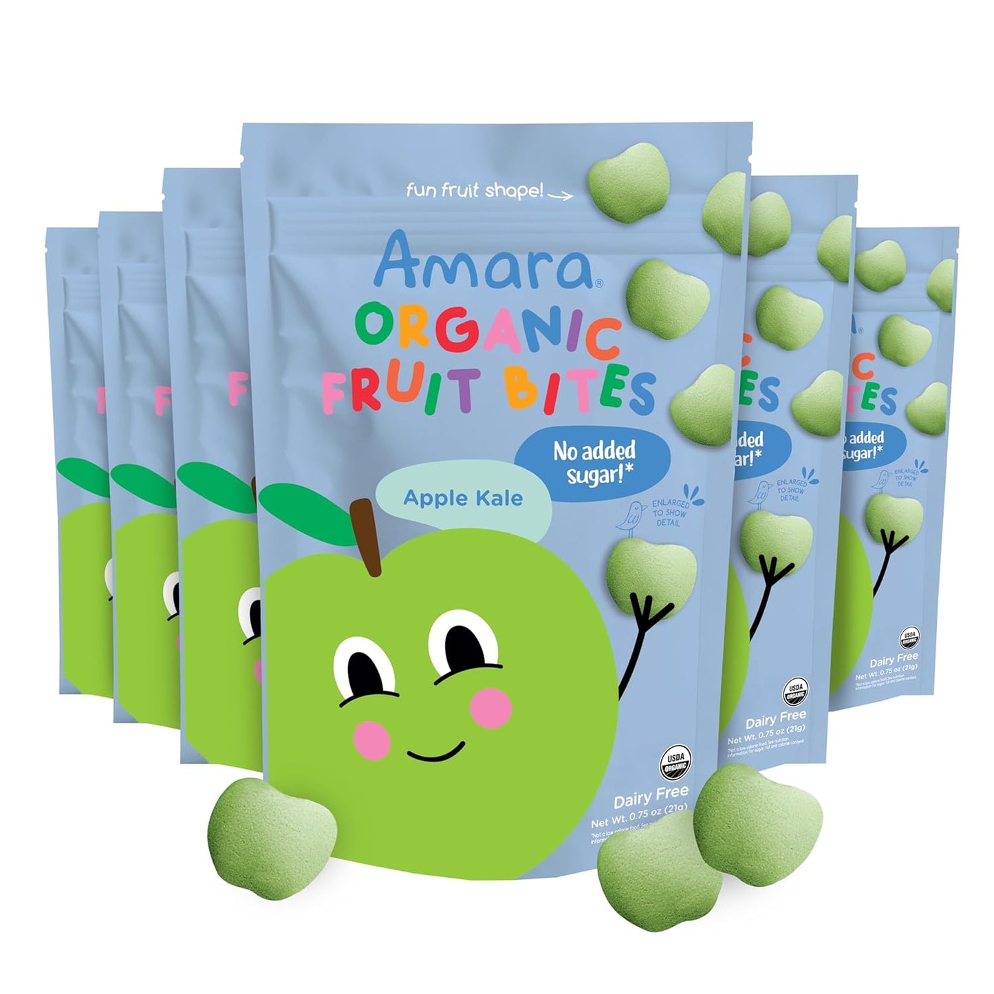 Organic Fruit Bites Apple Kale - Healthy Snacks for Kids