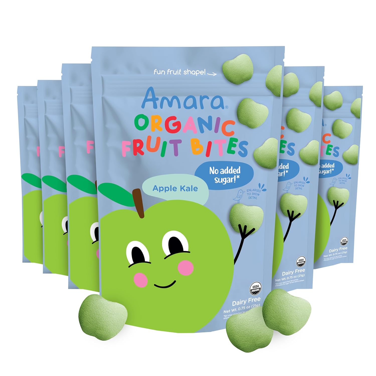 Organic Fruit Bites Apple Kale - Healthy Snacks for Kids