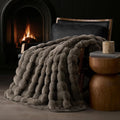 Ultra Soft Luxury Fluffy Faux Rabbit Fur Throw Blanket - Thick 50x60