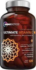 OmniBiotics Ultimate Vitamin C 2000mg with Zinc & D3 - Immune Support
