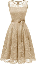 Dressystar Women's Elegant Floral Lace Bridesmaid Dress for Events