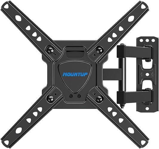 MOUNTUP Full Motion TV Wall Mount - Swivel, Tilt, Extend for Perfect Viewing Angle