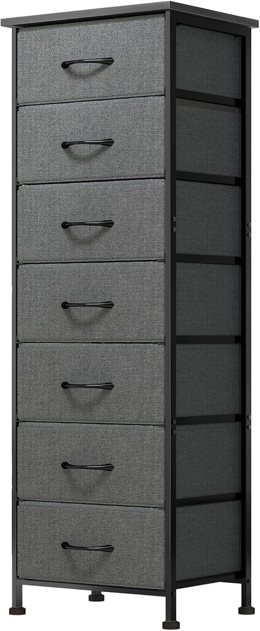 Fixwal Tall Dresser with 7 Fabric Drawers for Storage Needs