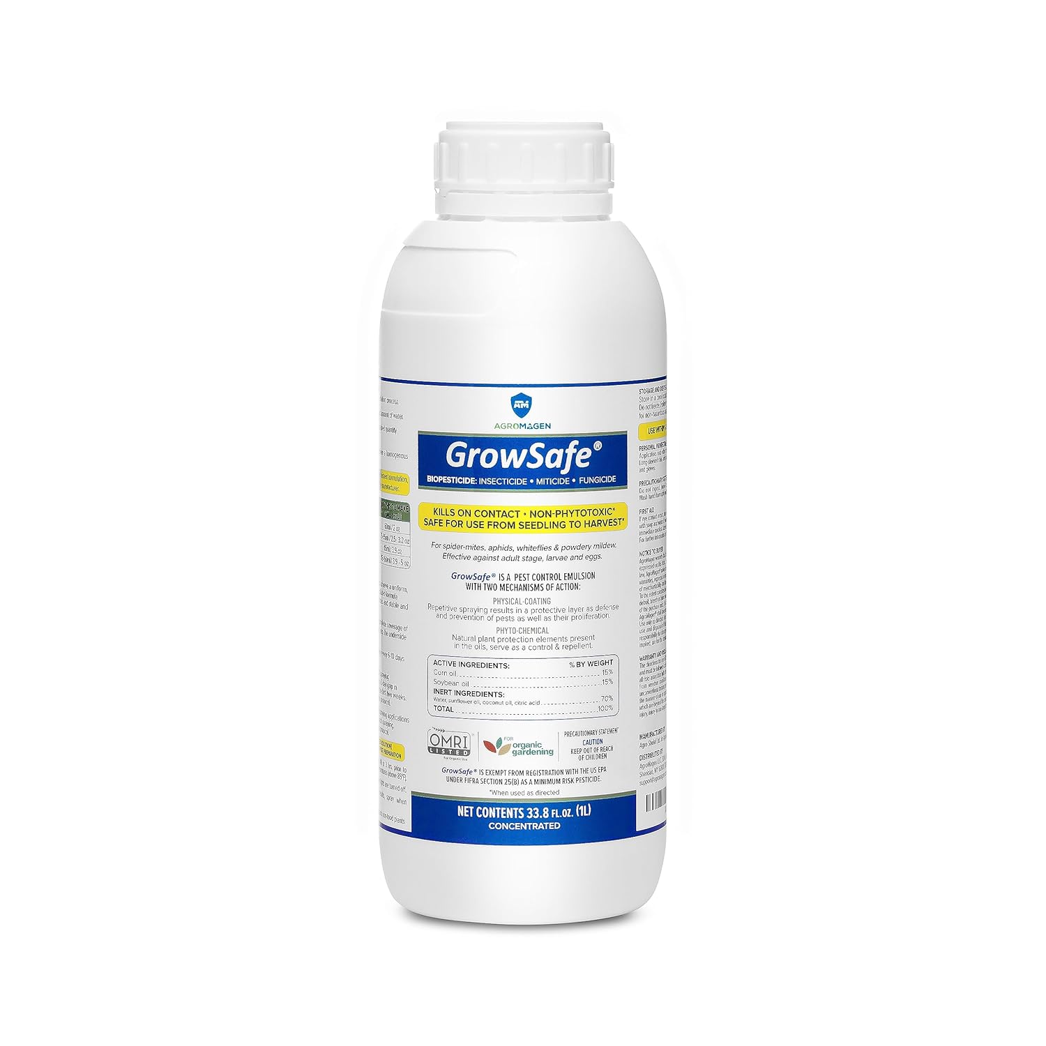 GrowSafe Bio-Pesticide: Organic Miticide, Fungicide & Insecticide
