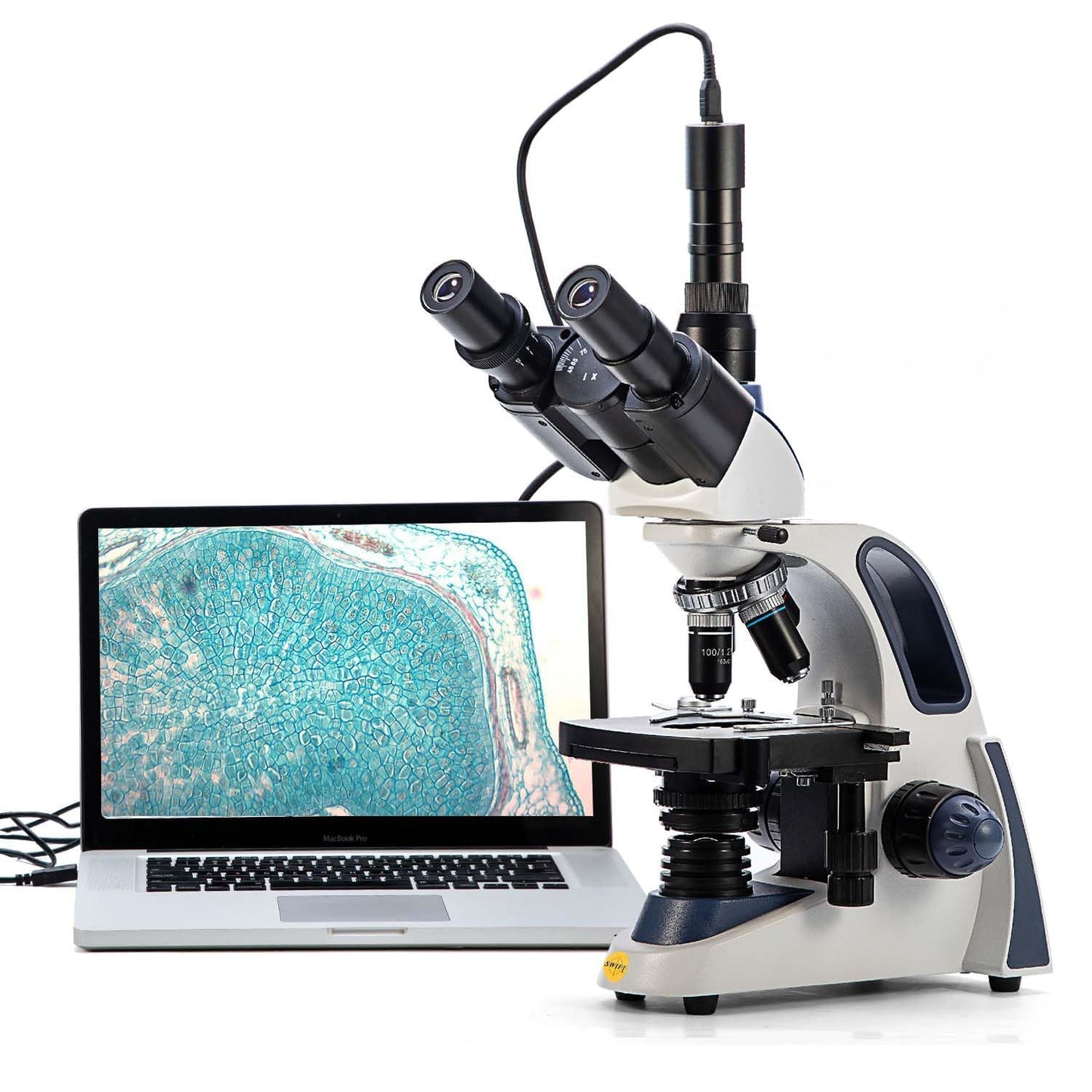 Swift SW380T Trinocular Compound Lab Microscope for Research