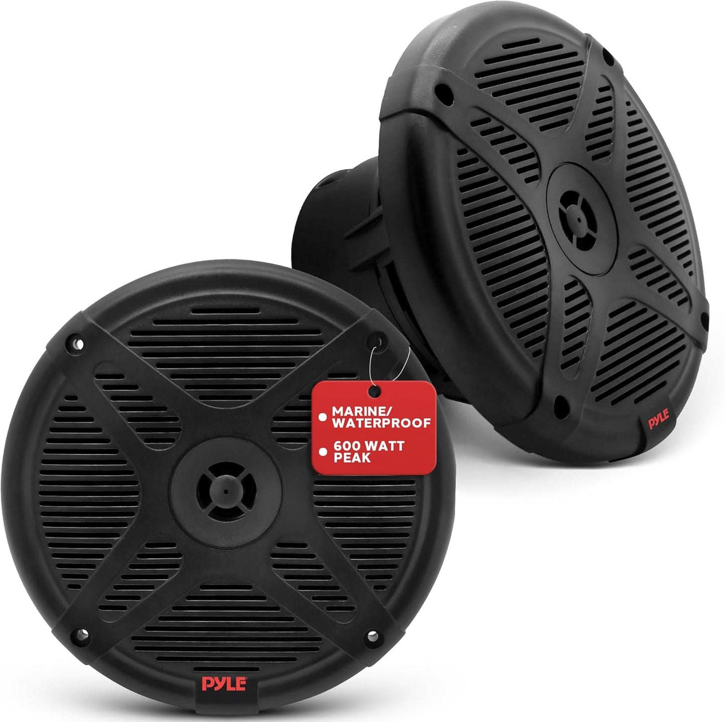 Pyle Marine Speakers: 600W Waterproof Full Range Sound