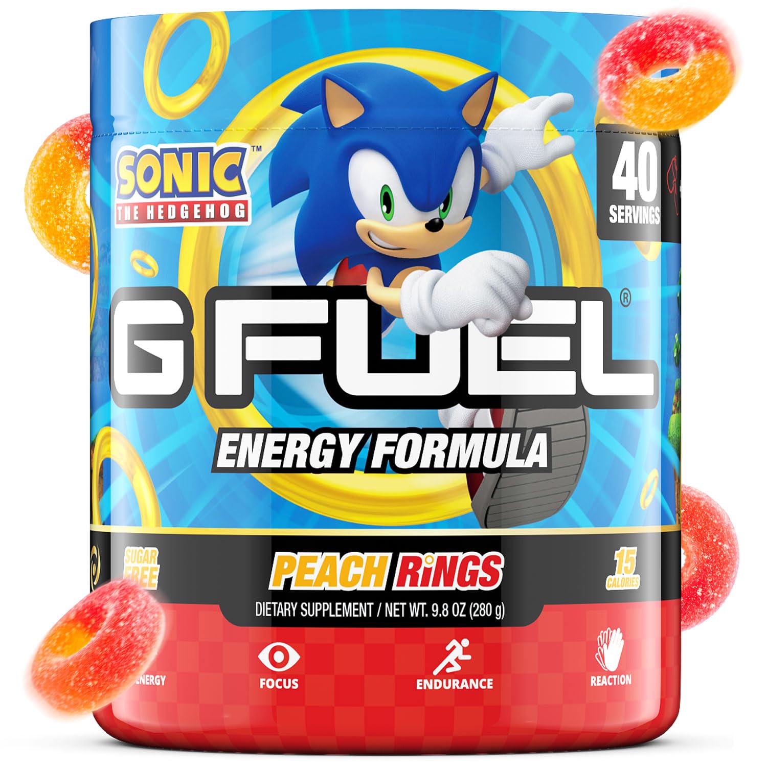 G Fuel Sonic Energy Drink Powder for Focus and Performance