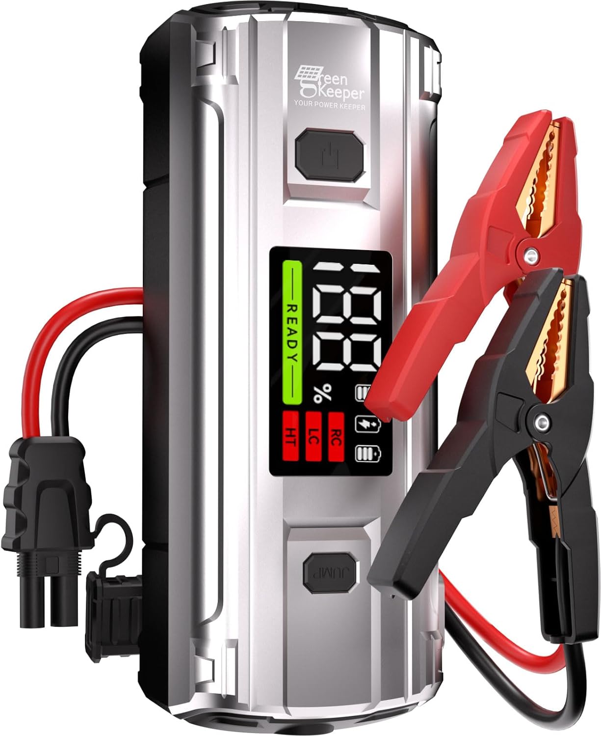 Car Jump Starter 3000A Portable for 8.0L Gas and Diesel Engines