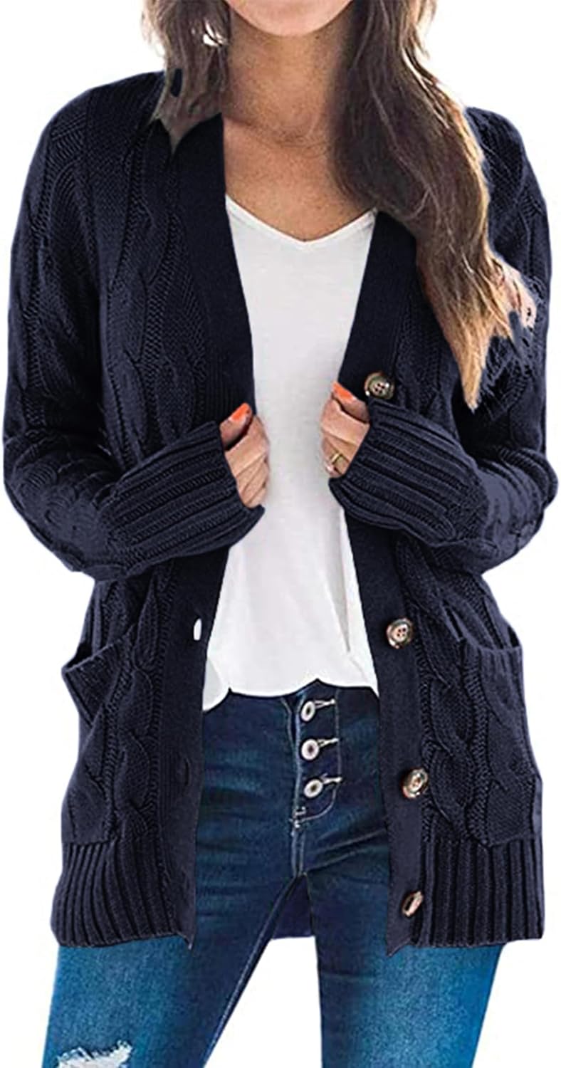 PRETTYGARDEN Women's Open Front Cardigan for Cozy Fall Fashion