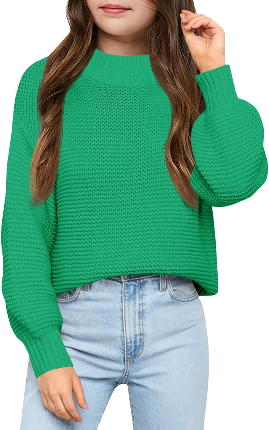 Imily Bela Girls Mock Neck Pullover Sweater for All Occasions