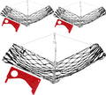 3 Set Castable Crab Trap with Red Gauge and Bait Clip - Foldable