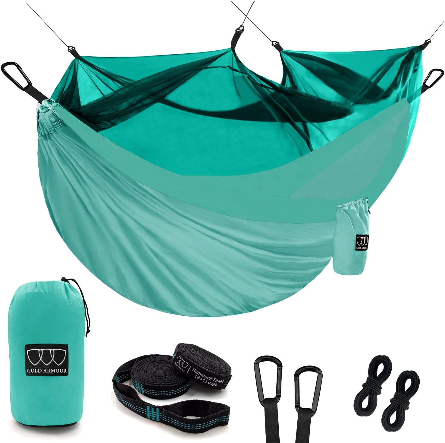 Double Hammock with Bug Net - Camping Essential