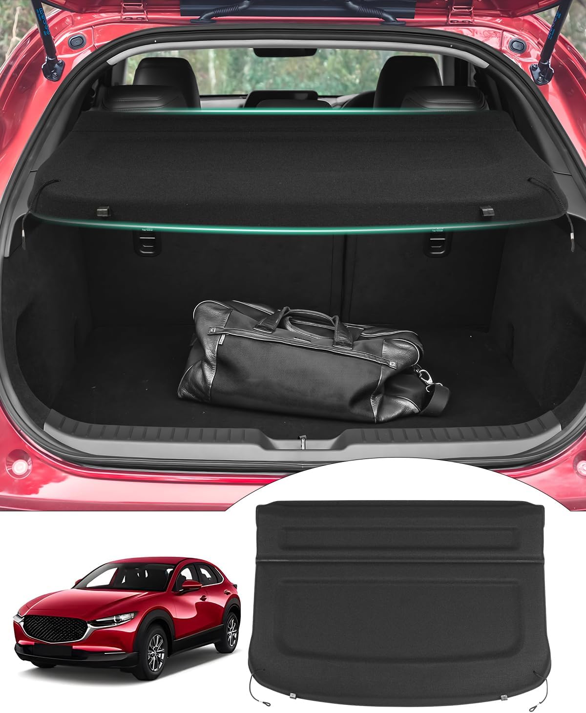 Powerty Cargo Cover for 2020-2026 Mazda CX-30 - Perfect Fit