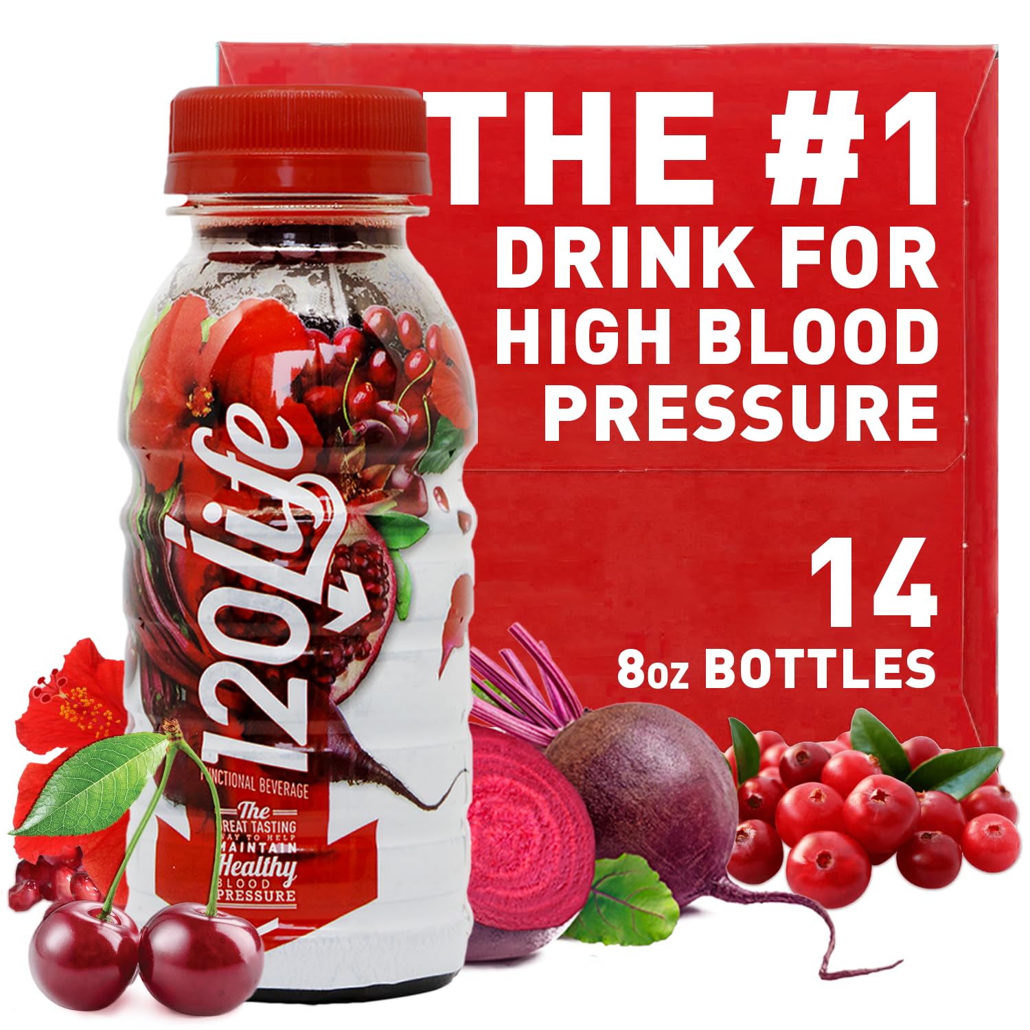 120/Life Blood Pressure Support Juice with Superfoods for Wellness
