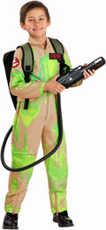 Child Slime-Covered Ghostbusters Costume - Glow Slimed Jumpsuit