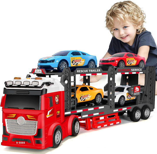 21-Inch Double Layer Race Truck Toy for Boys and Girls Ages 3-7