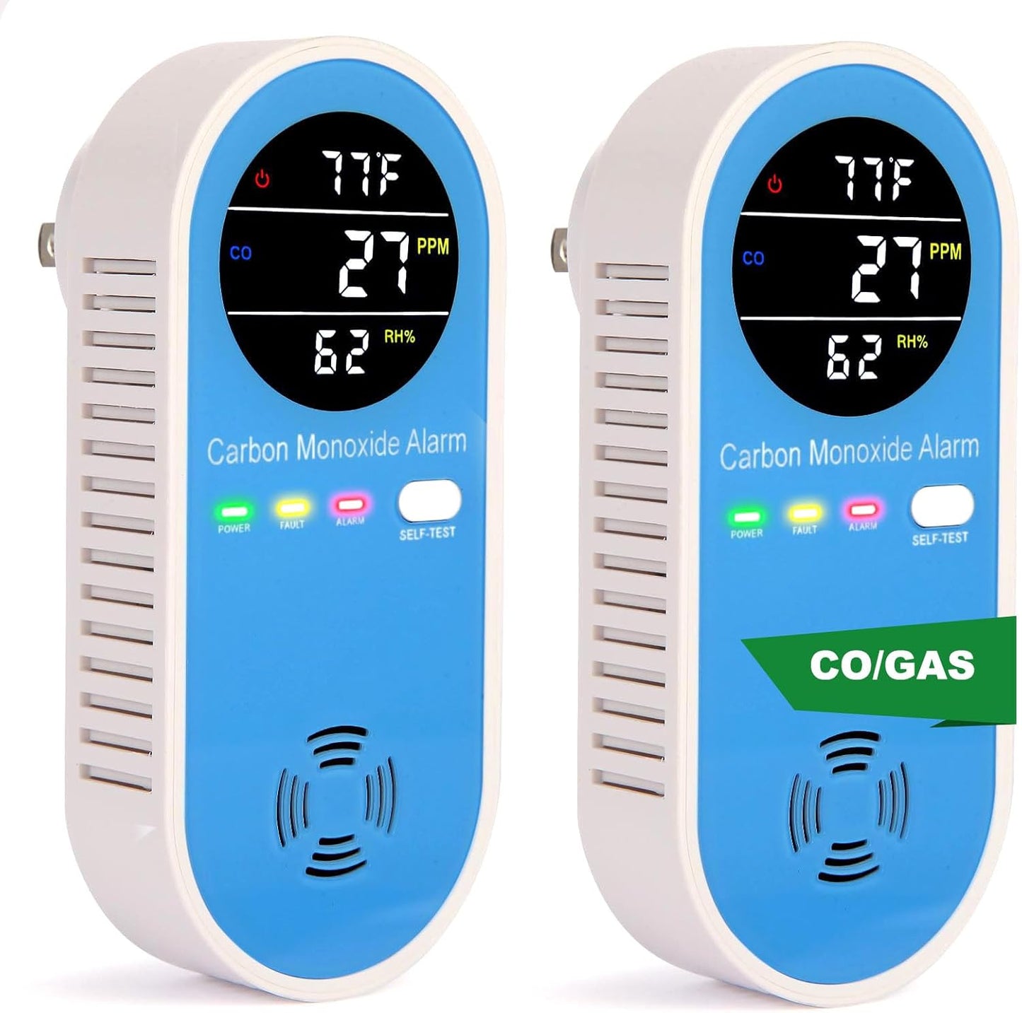 Plug-in Carbon Monoxide Detector with Real-Time Display for Safety