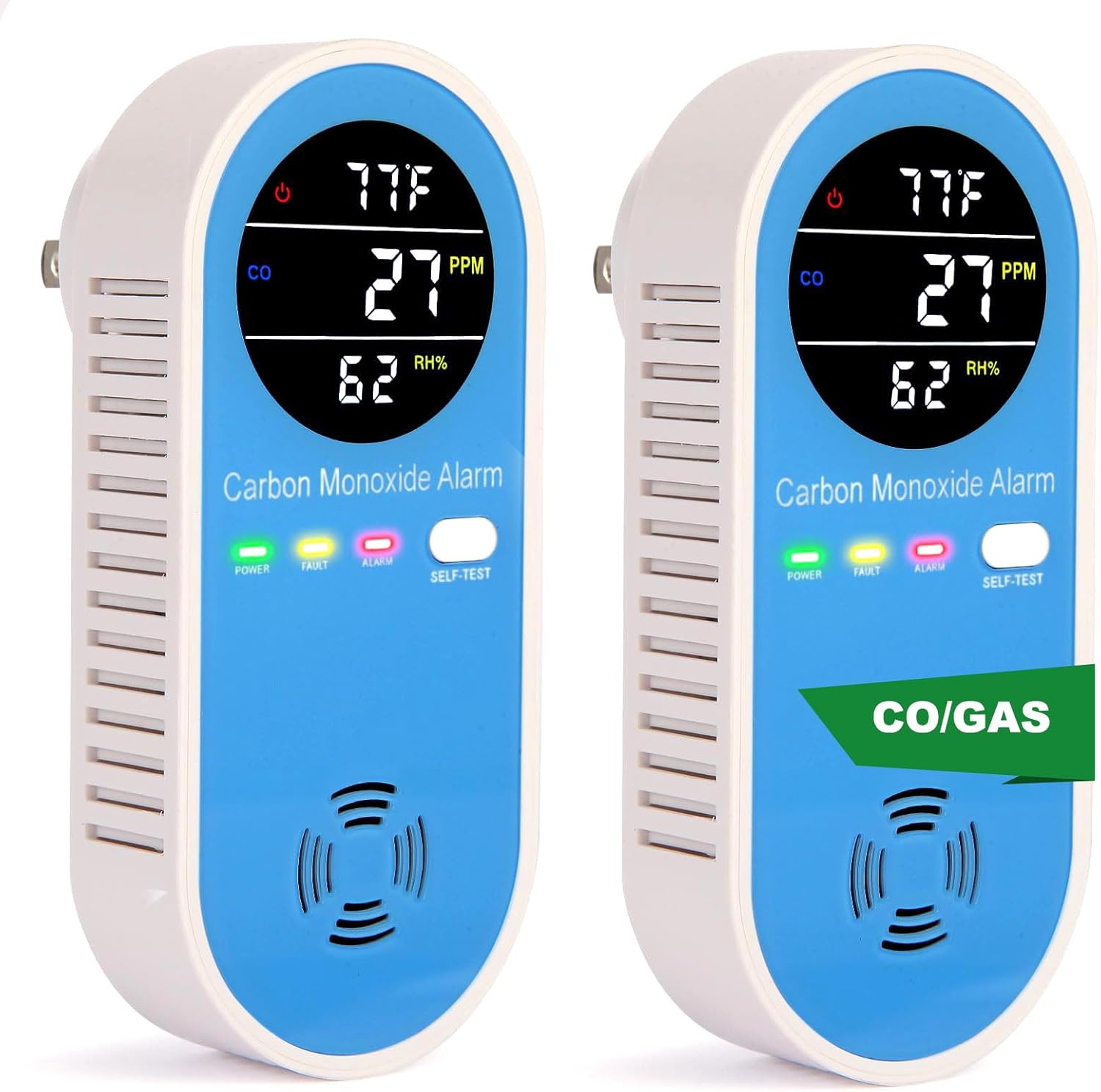 Plug-in Carbon Monoxide Detector with Real-Time Display for Safety