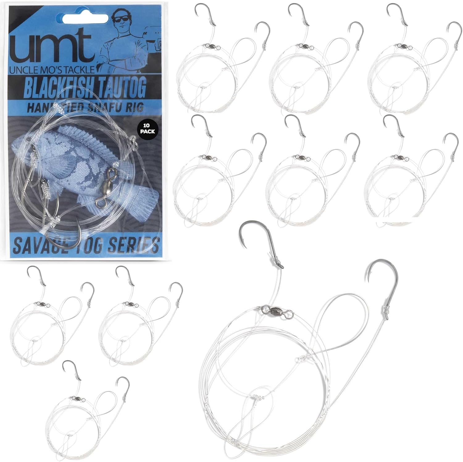 Blackfish Snafu Rig with BKK Hooks - Heavy Duty Fluorocarbon