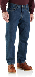 Carhartt Men's Rugged Flex Relaxed Fit Flannel-Lined Jeans - Warm seat