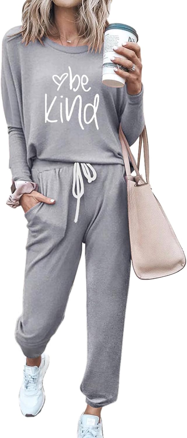 PRETTYGARDEN Women Fall Lounge Outfit Set for Travel and Comfort