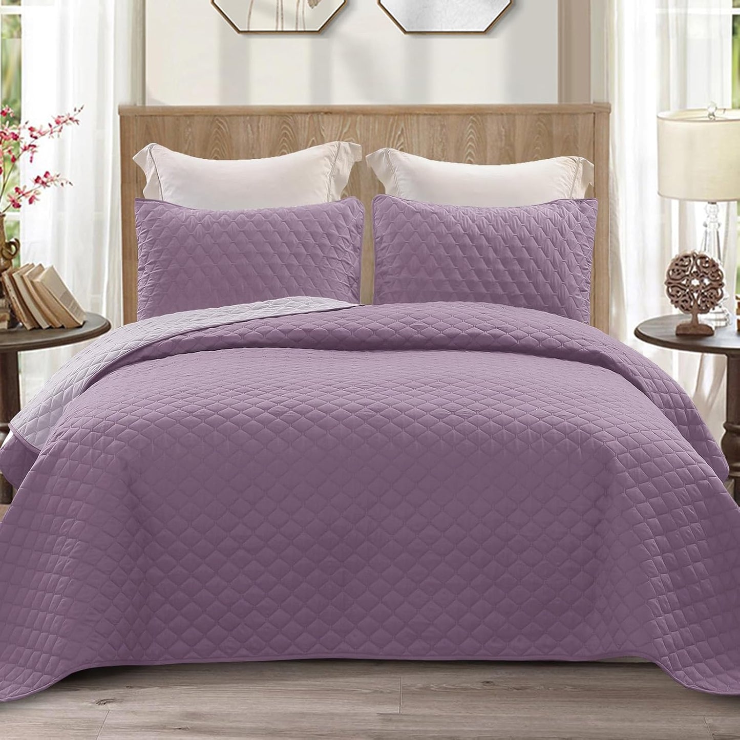 Exclusivo Mezcla Reversible King Size Quilt Set for All Seasons