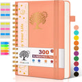 Spiral Notebook Journal for Women Men, 300 Numbered Pages - Durable A5