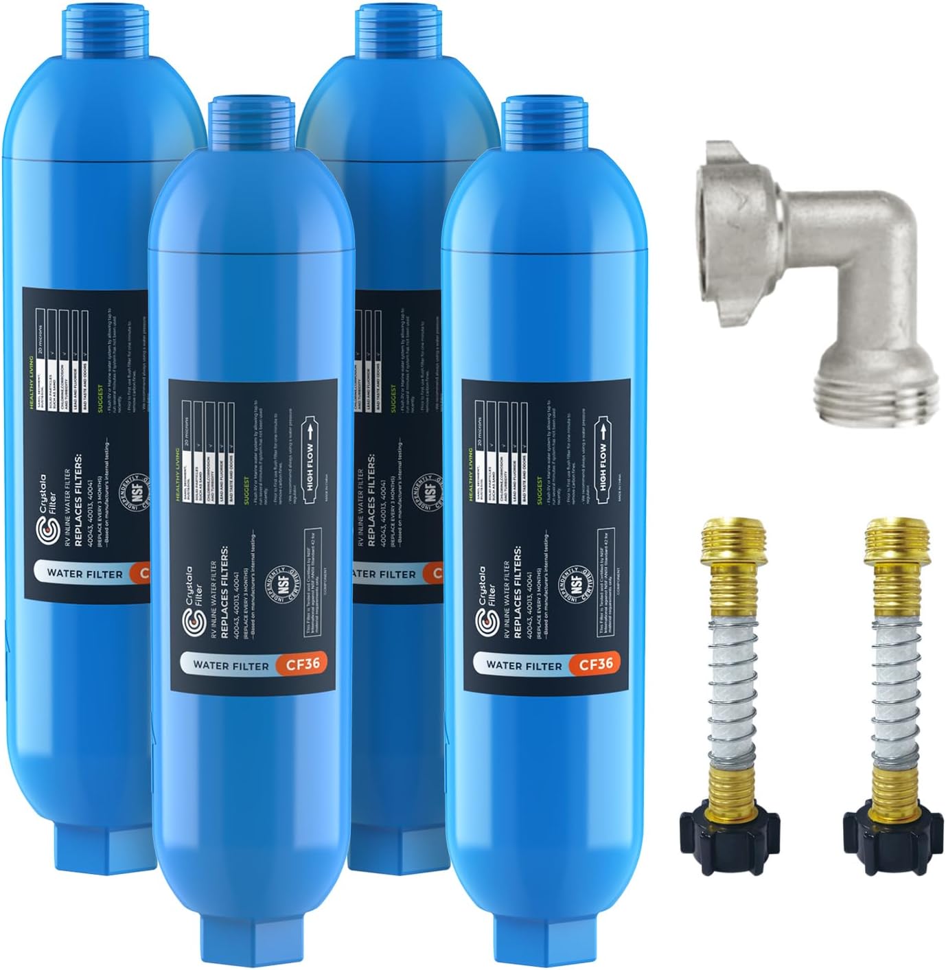CRYSTALA RV Water Filter for Clean Drinking Water on the Go