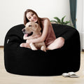 Ultra Soft Memory Foam Bean Bag for Adults - Black Velvet 3FT