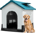 Plastic Folding Dog House 41.3in x 34.6in x 39in - Weather Resistant